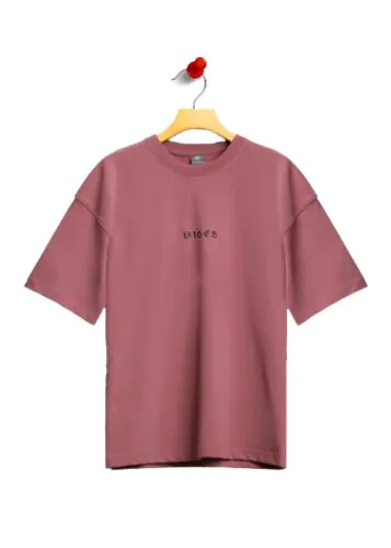 Solid Wistful Mauve Drop Shoulder