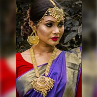 Majestic Gold Bridal Necklace Set