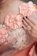 Orange Moslin Karchupi Saree