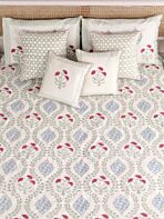 Handblock Printed Bedsheet Set - Ellen
