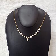 Pearl Elegance Gold-Plated Freshwater Pearl Necklace